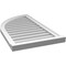 Ekena Millwork Quarter Round Top Left Surface Mount PVC Gable Vent w/ 2"W x 2"P Brickmould Sill Frame, 20"W x 36"H GVPQL20X3603SN - alternate 4